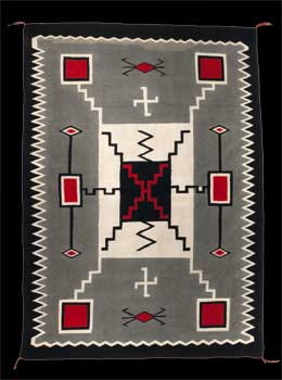 A Navajo Rug from Crystal Trading Post J.B. Moore Storm Pattern