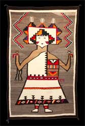 Navajo Pictorial Rug Hopi Kachina Maiden